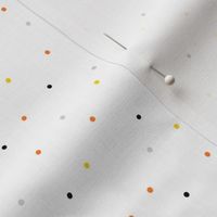 colourful dots white background