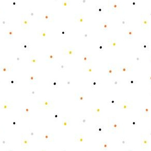 colourful dots white background