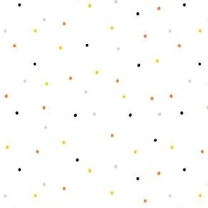 colourful dots white background