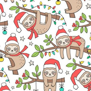 Christmas Holidays Winter Sloths