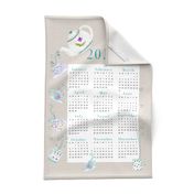 Tumbling TeaTime V2 2024 tea towel calendar