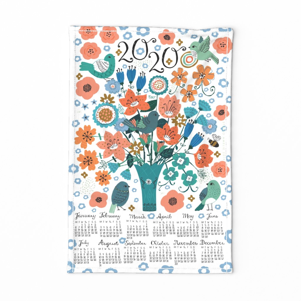 2020 Vintage Bouquet Calendar
