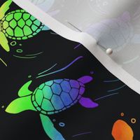 Rainbow Sea Turtles