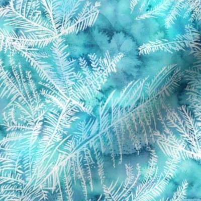 frost flora winter turquoise