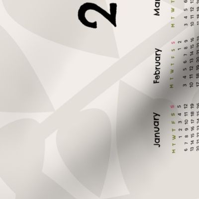 Protea tea towel calendar 2024