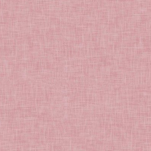 arcadia rose - solid dusty pink linen texture - LAD19