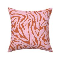 ZEBRA STRIPES pink and orange