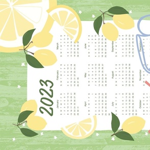 2023 Calendar - Lemonade Tea Towel