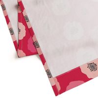 Akiko Poppies Floral Hot Pink