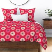 Akiko Poppies Floral Hot Pink