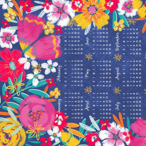 Harper Floral 2020 teatowel calendar