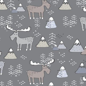 Moose mountain - dark grey