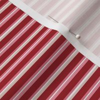 My Valentine | Red Pink Horizontal Stripe |Renee Davis