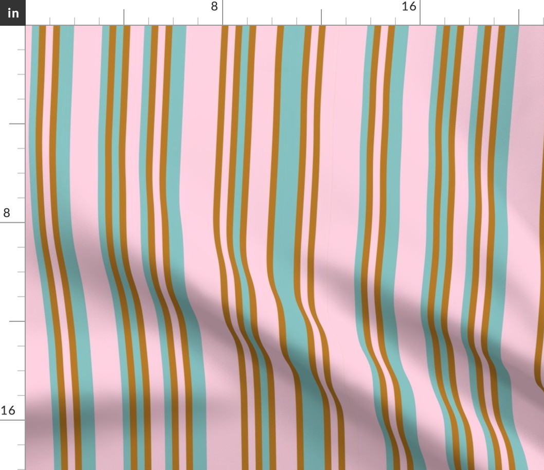 Stripes | Pink Goldenrod |Renee Davis