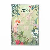 Major Mitchell's Cockatoo 2023 Calendar tea towel/wall hanging