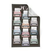 2020 Tea Towel Typewriter Calendar