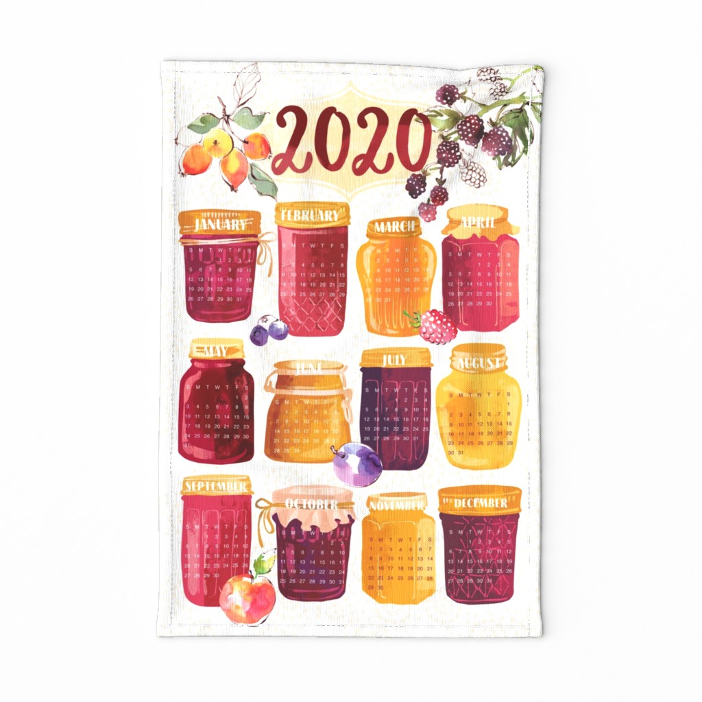 2020 Fruit Jam Tea Towel