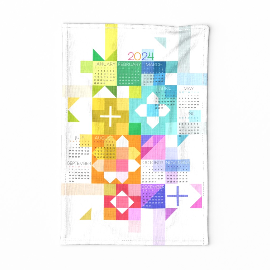 Sewing Up the Year_Tea Towel 2023