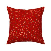 12" Retro Paprika Confetti Dots