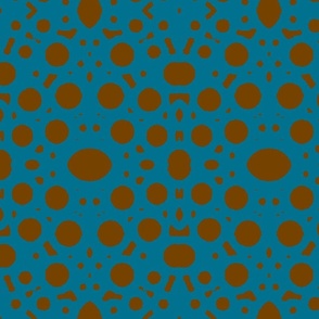 loops-blue, brown