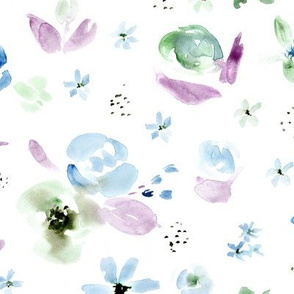 Freezing bloom • watercolor florals