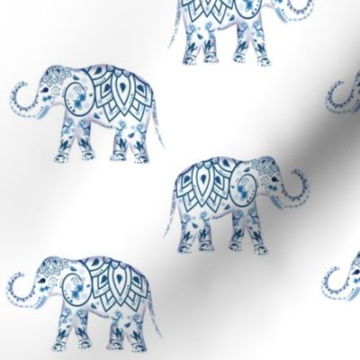 Mandala Indian  elephant .Ornamental pattern