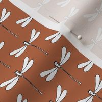 Minimal dragonfly abstract insects animal design trend fall winter rust copper