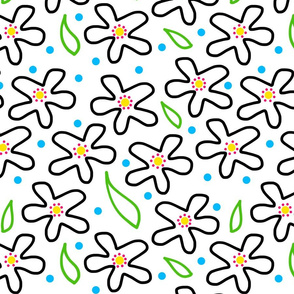 Mimi’s Field of Flowers #1 - White