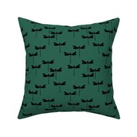Minimal dragonfly abstract insects animal design trend fall winter forest green