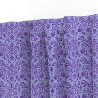 Happy Flourish with Texture in Violet