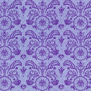 Happy Flourish with Texture in Violet