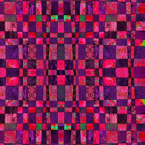 crazy checkerboard purple and red