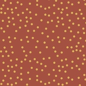 mustard rust dots 