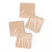 jumbo // boho fan palm fronds on oatmeal sandy beige large scale palms