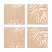 jumbo // boho fan palm fronds on oatmeal sandy beige large scale palms