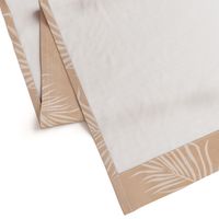 jumbo // boho fan palm fronds on oatmeal sandy beige large scale palms