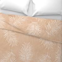 jumbo // boho fan palm fronds on oatmeal sandy beige large scale palms