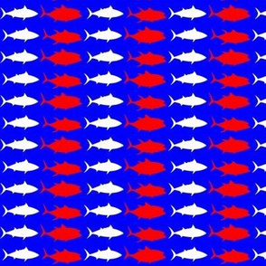 4 tuna shadows red white and blue