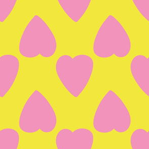 Love and pink heart pattern