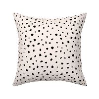 Little spots and speckles panther animal skin cheetah confetti abstract minimal dots winter snow off white creme