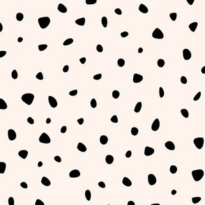 Little spots and speckles panther animal skin cheetah confetti abstract minimal dots winter snow off white creme