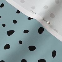Little spots and speckles panther animal skin cheetah confetti abstract minimal dots winter cool stone blue