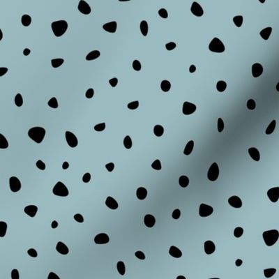 Little spots and speckles panther animal skin cheetah confetti abstract minimal dots winter cool stone blue