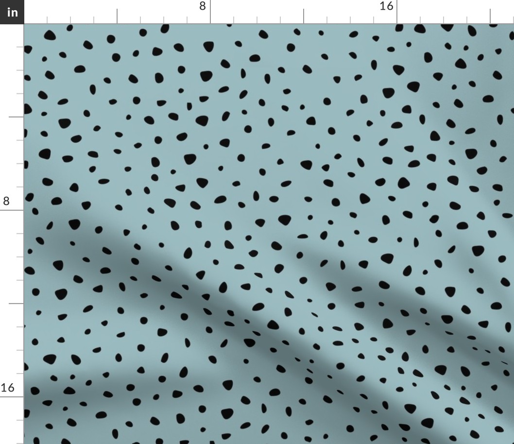 Little spots and speckles panther animal skin cheetah confetti abstract minimal dots winter cool stone blue