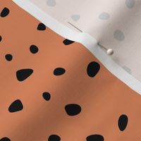 Little spots and speckles panther animal skin cheetah confetti abstract minimal dots fall winter halloween pumpkin orange