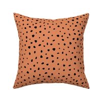 Little spots and speckles panther animal skin cheetah confetti abstract minimal dots fall winter halloween pumpkin orange