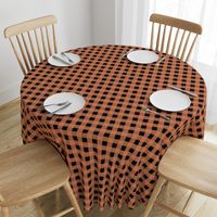 Halloween western ranch camping theme christmas buffalo plaid check design abstract outdoors design seasonal winter fall halloween orange