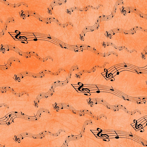 musicical notes orange