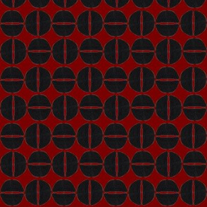 19-13v Wine Red Black Cranberry Abstract Wine Dots