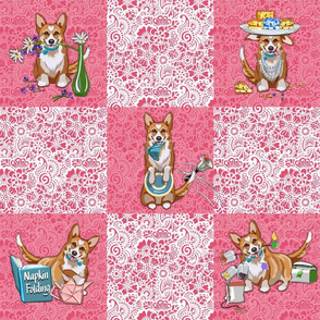 Tea Time Wholecloth Cheater Quilt | Pink